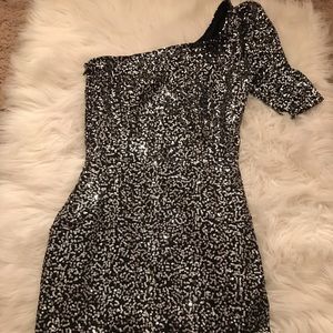 Sequin black dress